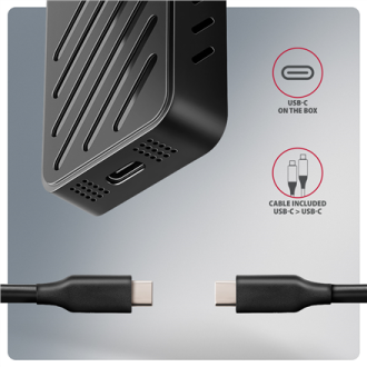 AXAGON USB-C 20Gbps - M.2 NVMe SSD ARMORED Box | EEM2-20G AXAGON USB-C 20Gbps - M.2 NVMe SSD ARMORED Box | EEM2-20G