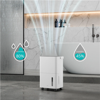 Duux | Smart Dehumidifier | Bora | Suitable for rooms up to 30 m | Water tank capacity 1.7 L | White Duux | Smart Dehumidifier | Bora | Suitable for rooms up to 30 m | Water tank capacity 1.7 L | White
