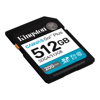 Kingston | Canvas Go! Plus | 512 GB | SD | Flash memory class Class 10, UHS-I, U3, V30 Kingston | Canvas Go! Plus | 512 GB | SD | Flash memory class Class 10, UHS-I, U3, V30