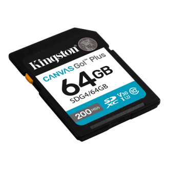 Kingston | Canvas Go! Plus | 64 GB | SD | Flash memory class Class 10, UHS-I, U3, V30 Kingston | Canvas Go! Plus | 64 GB | SD | Flash memory class Class 10, UHS-I, U3, V30