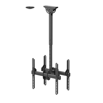 Neomounts NM-C440DBLACK Dual monitor/TV mount ceiling | Adjustable Height, Rotate, Tilt, Swivel | 32-60 Neomounts NM-C440DBLACK Dual monitor/TV mount ceiling | Adjustable Height, Rotate, Tilt, Swivel | 32-60