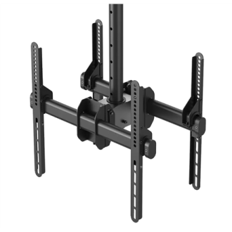 Neomounts NM-C440DBLACK Dual monitor/TV mount ceiling | Adjustable Height, Rotate, Tilt, Swivel | 32-60 Neomounts NM-C440DBLACK Dual monitor/TV mount ceiling | Adjustable Height, Rotate, Tilt, Swivel | 32-60