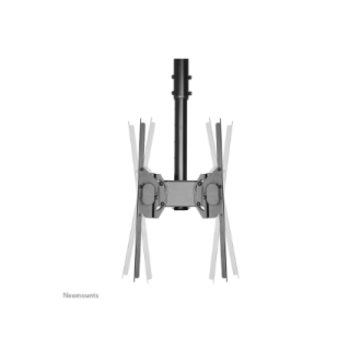 Neomounts NM-C440DBLACK Dual monitor/TV mount ceiling | Adjustable Height, Rotate, Tilt, Swivel | 32-60 Neomounts NM-C440DBLACK Dual monitor/TV mount ceiling | Adjustable Height, Rotate, Tilt, Swivel | 32-60