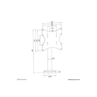 Neomounts Desk Mount | DS42-430BL12 TV stand | Swivel | 23-43 Neomounts Desk Mount | DS42-430BL12 TV stand | Swivel | 23-43