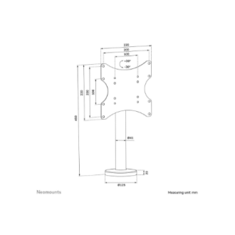 Neomounts Desk Mount | DS42-430BL12 TV stand | Swivel | 23-43 Neomounts Desk Mount | DS42-430BL12 TV stand | Swivel | 23-43