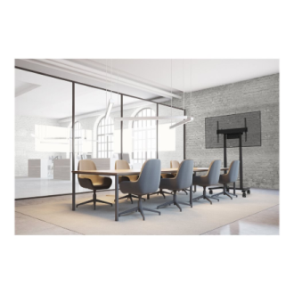Neomounts Floor stand | FL55-875BL1 TV trolley | Adjustable Height | 55-100 Neomounts Floor stand | FL55-875BL1 TV trolley | Adjustable Height | 55-100