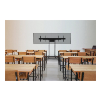 Neomounts Floor stand | FL55-875BL1 TV trolley | Adjustable Height | 55-100 Neomounts Floor stand | FL55-875BL1 TV trolley | Adjustable Height | 55-100