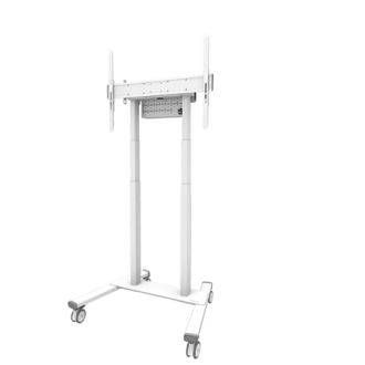 Neomounts Floor stand | FL55-875WH1 TV trolley | Adjustable Height | 55-100 Neomounts Floor stand | FL55-875WH1 TV trolley | Adjustable Height | 55-100
