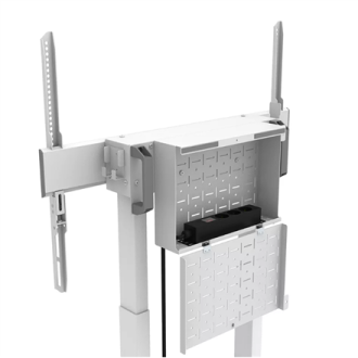 Neomounts Floor stand | FL55-875WH1 TV trolley | Adjustable Height | 55-100 Neomounts Floor stand | FL55-875WH1 TV trolley | Adjustable Height | 55-100