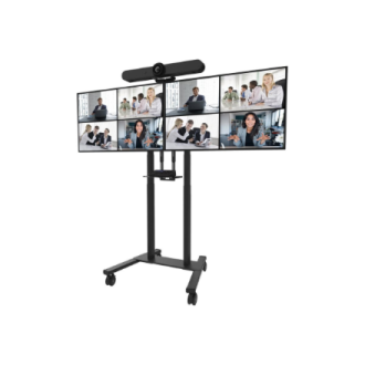 Neomounts Floor stand | ADM-875BL2 Dual screen adapter | Adjustable Height | 42-65 Neomounts Floor stand | ADM-875BL2 Dual screen adapter | Adjustable Height | 42-65