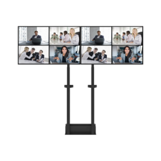 Neomounts Floor stand | ADM-875BL2 Dual screen adapter | Adjustable Height | 42-65 Neomounts Floor stand | ADM-875BL2 Dual screen adapter | Adjustable Height | 42-65