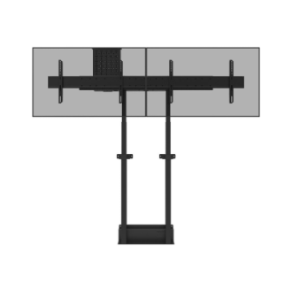 Neomounts Floor stand | ADM-875BL2 Dual screen adapter | Adjustable Height | 42-65 Neomounts Floor stand | ADM-875BL2 Dual screen adapter | Adjustable Height | 42-65