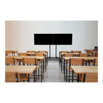 Neomounts Floor stand | ADM-875BL2 Dual screen adapter | Adjustable Height | 42-65 Neomounts Floor stand | ADM-875BL2 Dual screen adapter | Adjustable Height | 42-65