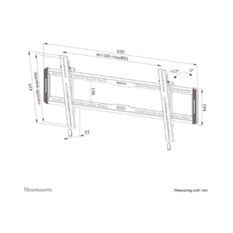 Neomounts Wall mount | WL35-550BL18 TV mount wall | Tilt | 43-86 Neomounts Wall mount | WL35-550BL18 TV mount wall | Tilt | 43-86