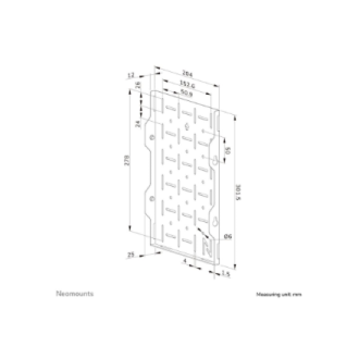 Neomounts Wall mount | AWL05-750BL AV hardware rack | Maximum weight (capacity) 10 kg | Black Neomounts Wall mount | AWL05-750BL AV hardware rack | Maximum weight (capacity) 10 kg | Black