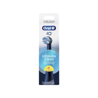 Oral-B | Replaceable toothbrush heads | iO UltimateClean | Heads | For adults | Number of brush heads included 6 | Black Oral-B | Replaceable toothbrush heads | iO UltimateClean | Heads | For adults | Number of brush heads included 6 | Black