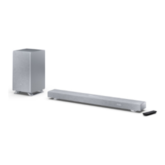 Sharp | 3.1.2 Dolby Atmos/DTS:X Soundbar with Wireless Subwoofer | HT-SBW53121(SL) | Bluetooth Sharp | 3.1.2 Dolby Atmos/DTS:X Soundbar with Wireless Subwoofer | HT-SBW53121(SL) | Bluetooth