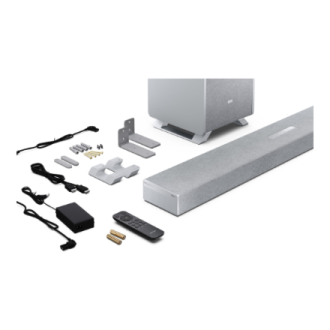 Sharp | 3.1.2 Dolby Atmos/DTS:X Soundbar with Wireless Subwoofer | HT-SBW53121(SL) | Bluetooth Sharp | 3.1.2 Dolby Atmos/DTS:X Soundbar with Wireless Subwoofer | HT-SBW53121(SL) | Bluetooth