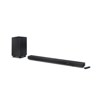 Sharp | 5.1.2 Dolby Atmos/DTS:X Soundbar with Wireless Subwoofer | HT-SBW55121(BK) | Bluetooth Sharp | 5.1.2 Dolby Atmos/DTS:X Soundbar with Wireless Subwoofer | HT-SBW55121(BK) | Bluetooth