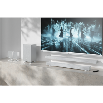 Sharp | 5.1.2 Dolby Atmos/DTS:X Soundbar with Wireless Subwoofer | HT-SBW55121(SL) | Bluetooth Sharp | 5.1.2 Dolby Atmos/DTS:X Soundbar with Wireless Subwoofer | HT-SBW55121(SL) | Bluetooth