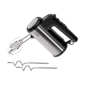 Adler Hand mixer | AD 4232 | Hand Mixer | 900 W | Number of speeds 5 | Turbo mode | Black/Stainless Steel Adler Hand mixer | AD 4232 | Hand Mixer | 900 W | Number of speeds 5 | Turbo mode | Black/Stainless Steel