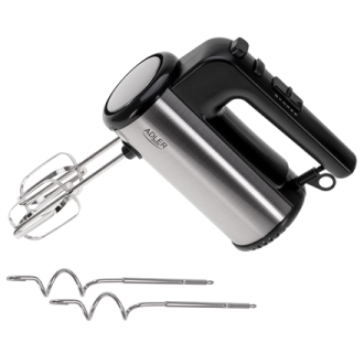 Adler Hand mixer | AD 4232 | Hand Mixer | 900 W | Number of speeds 5 | Turbo mode | Black/Stainless Steel Adler Hand mixer | AD 4232 | Hand Mixer | 900 W | Number of speeds 5 | Turbo mode | Black/Stainless Steel