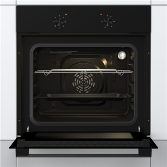 Gorenje Oven | BO6615E01B | 60 L | Electric | EnamelClean | Push pull buttons | Convection | Height 59.5 cm | Width 59.5 cm | Bl Gorenje Oven | BO6615E01B | 60 L | Electric | EnamelClean | Push pull buttons | Convection | Height 59.5 cm | Width 59.5 cm | Bl