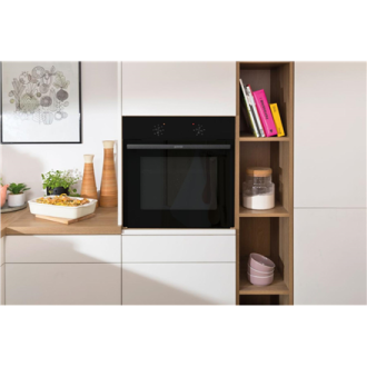 Gorenje Oven | BO6615E01B | 60 L | Electric | EnamelClean | Push pull buttons | Convection | Height 59.5 cm | Width 59.5 cm | Bl Gorenje Oven | BO6615E01B | 60 L | Electric | EnamelClean | Push pull buttons | Convection | Height 59.5 cm | Width 59.5 cm | Bl