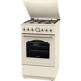 Gorenje Cooker | GKS5B70CLI | Hob type Gas | Oven type Electric | Sandy | Width 50 cm | Depth 59.4 cm | 70 L Gorenje Cooker | GKS5B70CLI | Hob type Gas | Oven type Electric | Sandy | Width 50 cm | Depth 59.4 cm | 70 L