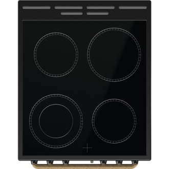 Gorenje Cooker | GECS5B70CLB | Hob type Vitroceramic | Oven type Electric | Black | Width 50 cm | Depth 59.4 cm | 70 L Gorenje Cooker | GECS5B70CLB | Hob type Vitroceramic | Oven type Electric | Black | Width 50 cm | Depth 59.4 cm | 70 L