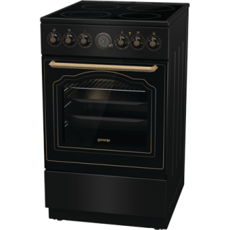 Gorenje Cooker | GECS5B70CLB | Hob type Vitroceramic | Oven type Electric | Black | Width 50 cm | Depth 59.4 cm | 70 L Gorenje Cooker | GECS5B70CLB | Hob type Vitroceramic | Oven type Electric | Black | Width 50 cm | Depth 59.4 cm | 70 L