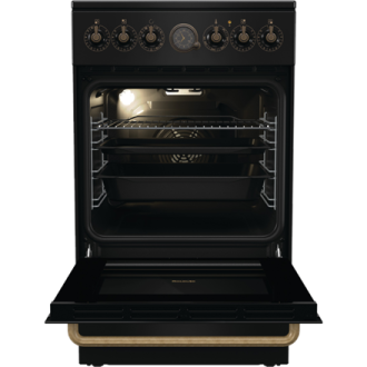Gorenje Cooker | GECS5B70CLB | Hob type Vitroceramic | Oven type Electric | Black | Width 50 cm | Depth 59.4 cm | 70 L Gorenje Cooker | GECS5B70CLB | Hob type Vitroceramic | Oven type Electric | Black | Width 50 cm | Depth 59.4 cm | 70 L