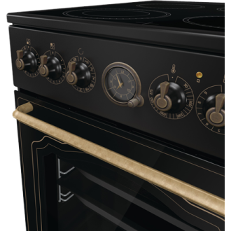 Gorenje Cooker | GECS5B70CLB | Hob type Vitroceramic | Oven type Electric | Black | Width 50 cm | Depth 59.4 cm | 70 L Gorenje Cooker | GECS5B70CLB | Hob type Vitroceramic | Oven type Electric | Black | Width 50 cm | Depth 59.4 cm | 70 L