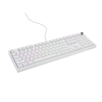 Genesis Thor 404 | Mechanical Gaming Keyboard | Wired | US | Outemu Peach Silent | White Genesis Thor 404 | Mechanical Gaming Keyboard | Wired | US | Outemu Peach Silent | White