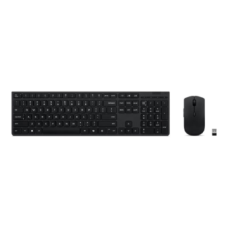Lenovo Professional Wireless Rechargeable Combo Keyboard and Mouse | Keyboard and Mouse Set | Wireless | Mouse included | Blueto