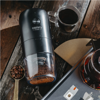 Camry Cordless USB Electric Coffee Grinder | CR 4302 | 25 W | Coffee beans capacity 25-30 g | Black Camry Cordless USB Electric Coffee Grinder | CR 4302 | 25 W | Coffee beans capacity 25-30 g | Black