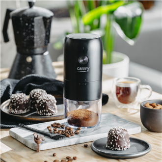 Camry Cordless USB Electric Coffee Grinder | CR 4302 | 25 W | Coffee beans capacity 25-30 g | Black Camry Cordless USB Electric Coffee Grinder | CR 4302 | 25 W | Coffee beans capacity 25-30 g | Black