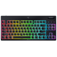 Razer | BlackWidow V4 Low-Profile Tenkeyless HyperSpeed | Keyboard | Wireless | US | Bluetooth | Yellow Switches | Black Razer | BlackWidow V4 Low-Profile Tenkeyless HyperSpeed | Keyboard | Wireless | US | Bluetooth | Yellow Switches | Black