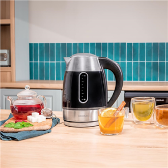 Cecotec Kettle | Thermosense 400 VisionLight | Electric | 2200 W | 1.7 L | Stainless steel | 360 rotational base | Black/Stainle Cecotec Kettle | Thermosense 400 VisionLight | Electric | 2200 W | 1.7 L | Stainless steel | 360 rotational base | Black/Stainle