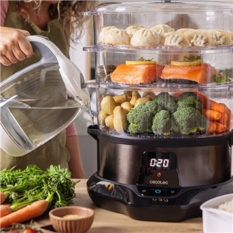Cecotec Food Steamer | Vapovita 3000 Pro | 1000 W | Number of baskets 3