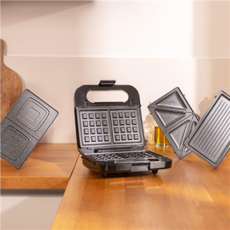 Cecotec Sandwich Maker | Rock nToast 4in1 | 1000 W | Number of plates 4 | Black Cecotec Sandwich Maker | Rock nToast 4in1 | 1000 W | Number of plates 4 | Black
