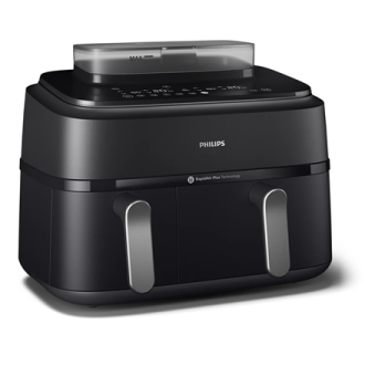 Philips | Dual Basket Airfryer | NA551/00 5000 Series | Power 2750 W | Capacity 9 L | RapidAir Plus and Air Steam | Black Philips | Dual Basket Airfryer | NA551/00 5000 Series | Power 2750 W | Capacity 9 L | RapidAir Plus and Air Steam | Black