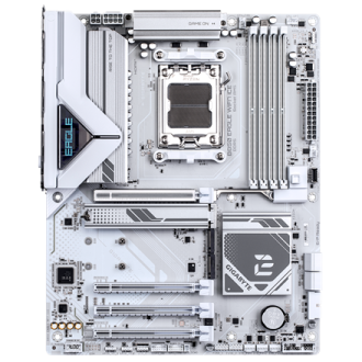 Gigabyte B850 EAGLE WF7 ICE | Processor family AMD | Processor socket AM5 | DDR5 | Supported hard disk drive interfaces SATA, M. Gigabyte B850 EAGLE WF7 ICE | Processor family AMD | Processor socket AM5 | DDR5 | Supported hard disk drive interfaces SATA, M.