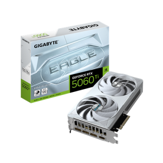 Gigabyte GeForce RTX 5060 Ti EAGLE OC ICE 8G | NVIDIA | 8 GB | GeForce RTX 5060 Ti | GDDR7 | HDMI ports quantity 1 | PCI-E 5.0 Gigabyte GeForce RTX 5060 Ti EAGLE OC ICE 8G | NVIDIA | 8 GB | GeForce RTX 5060 Ti | GDDR7 | HDMI ports quantity 1 | PCI-E 5.0
