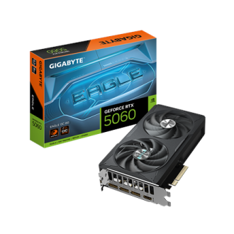Gigabyte GeForce RTX 5060 EAGLE OC 8G | NVIDIA | 8 GB | GeForce RTX 5060 | GDDR7 | HDMI ports quantity 1 | PCI-E 5.0 Gigabyte GeForce RTX 5060 EAGLE OC 8G | NVIDIA | 8 GB | GeForce RTX 5060 | GDDR7 | HDMI ports quantity 1 | PCI-E 5.0