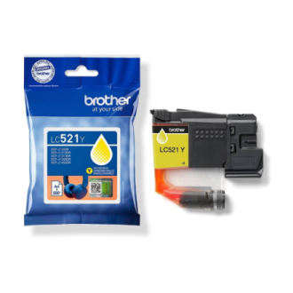 Brother LC521Y | Ink Cartridges | Yellow Brother LC521Y | Ink Cartridges | Yellow