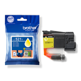 Brother LC521Y | Ink Cartridges | Yellow Brother LC521Y | Ink Cartridges | Yellow