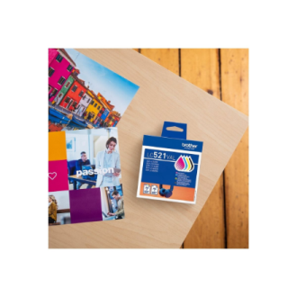 Brother LC521VAL | Ink Cartridge | Black, Cyan, Magenta,Yellow Brother LC521VAL | Ink Cartridge | Black, Cyan, Magenta,Yellow