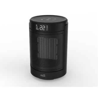 Mill FH1500BLACK | Ceramic fan heater | 1500 W | Suitable for rooms up to 22 m | Black