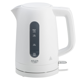 Adler Kettle | AD 1379w | Electric | 2200 W | 1.7 L | Polypropylene | 360 rotational base | White Adler Kettle | AD 1379w | Electric | 2200 W | 1.7 L | Polypropylene | 360 rotational base | White